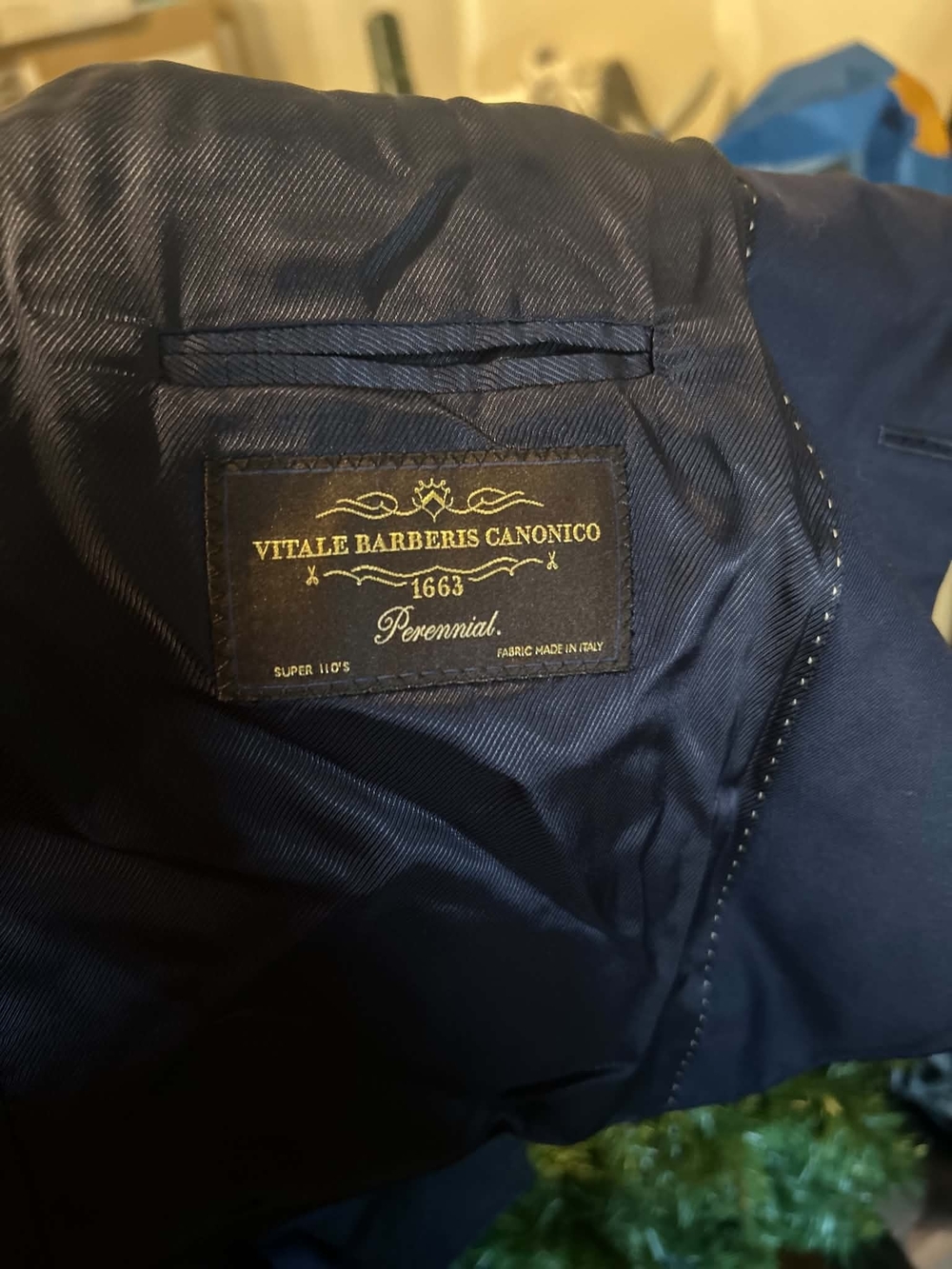 Navy Men's Suit 40